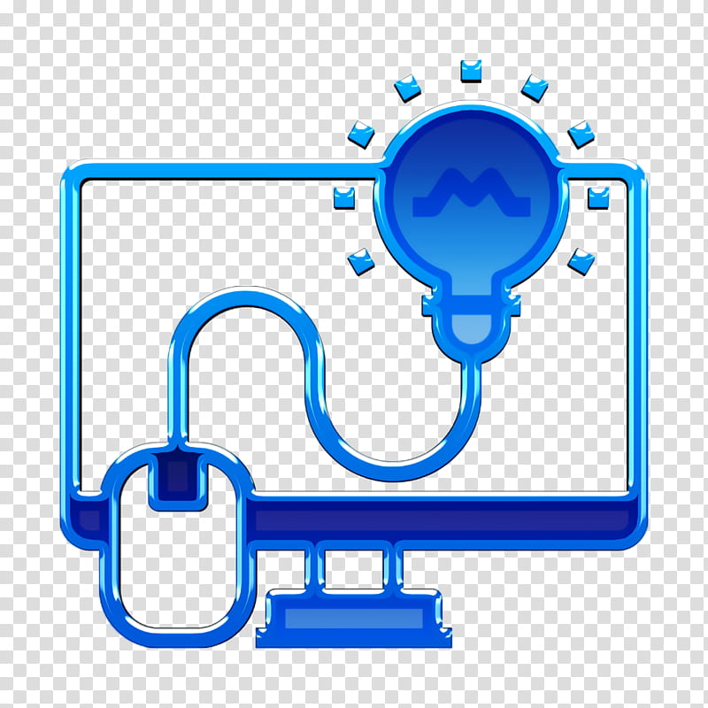 Laptop icon Startup icon Lightbulb icon, Line transparent background PNG clipart