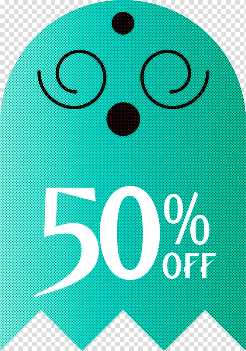 Halloween discount Halloween Sales 50% Off, 50 Off, 50 Discount , Logo, Smiley, Meter, Line, Area transparent background PNG clipart