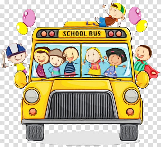 School bus, Watercolor, Paint, Wet Ink, School
, Tour Bus Service, Coach, Field Trip transparent background PNG clipart