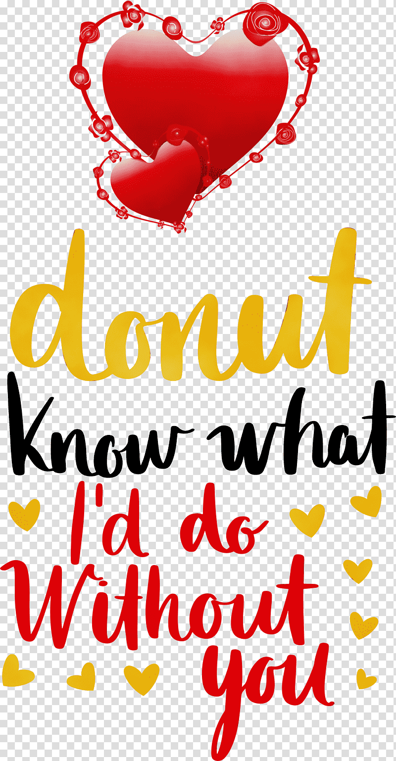 Valentine's Day, Donut, Valentines Day, Watercolor, Paint, Wet Ink, Meter transparent background PNG clipart