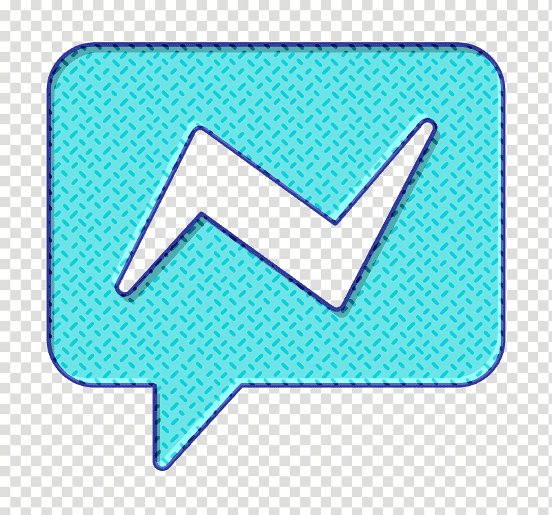 Facebook icon Messenger icon Dialogue icon, Green, Electric Blue M, Turquoise, Meter, Line, Symbol transparent background PNG clipart