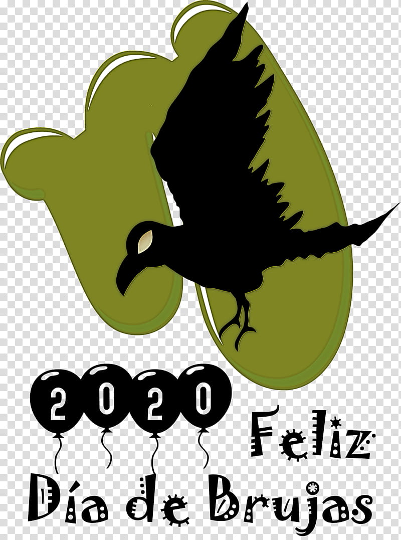 Feliz Día de Brujas Happy Halloween, Logo, Green, Meter, Leaf, Beak, Fruit, Lyrics transparent background PNG clipart