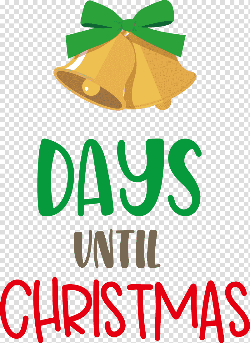 Days Until Christmas Christmas Xmas, Christmas , Logo, Leaf, Meter, Mtree, Fruit transparent background PNG clipart