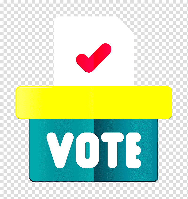 Vote icon Voting Elections icon Ballot box icon, Logo, Green, Line, Meter, Geometry, Mathematics transparent background PNG clipart