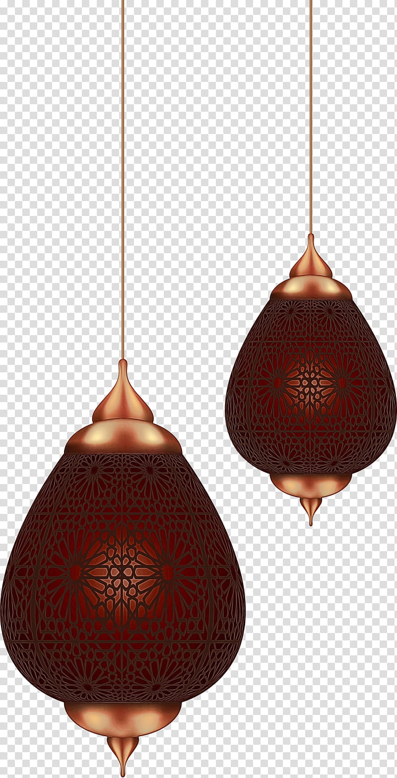 lighting brown light fixture maroon lamp, Ramadan Lantern, Ramadan Kareem, Watercolor, Paint, Wet Ink, Lighting Accessory, Ceiling Fixture transparent background PNG clipart