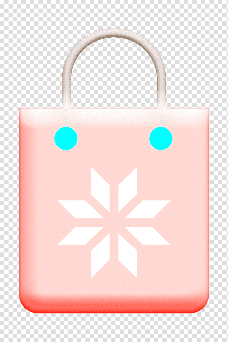 Christmas icon Bag icon Shopping bag icon, Meter, Symbol, Handbag transparent background PNG clipart