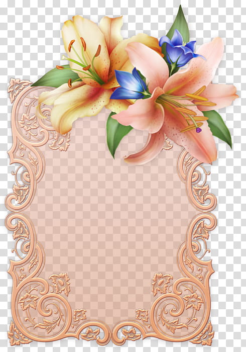 frame, Flower, Plant, Frame, Floral Design, Ribbon transparent background PNG clipart