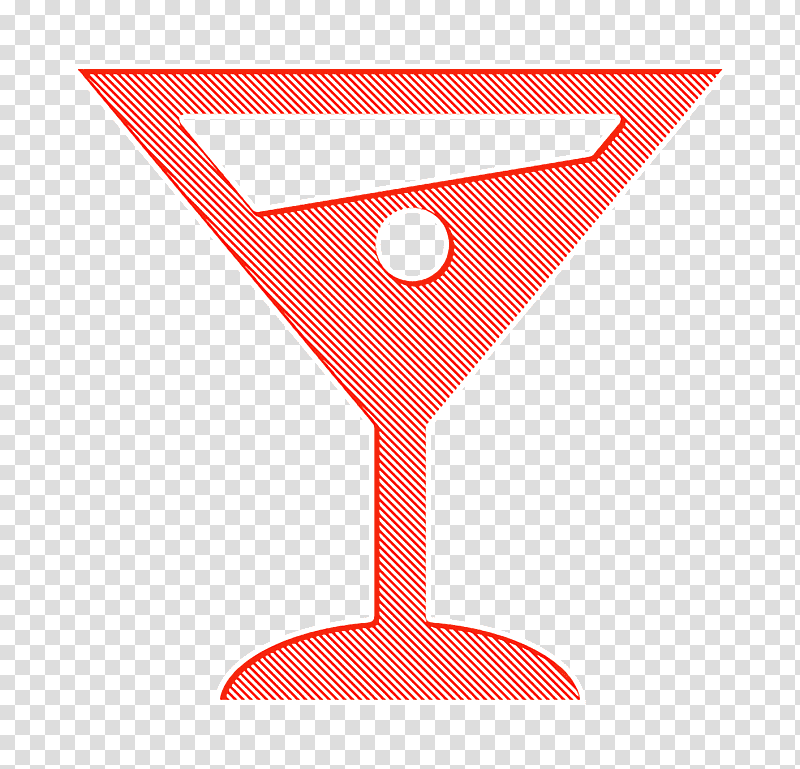 Basic Icons icon Martini icon food icon, Stemware, Cocktail Glass, Line, Meter, Signage, Cartoon transparent background PNG clipart