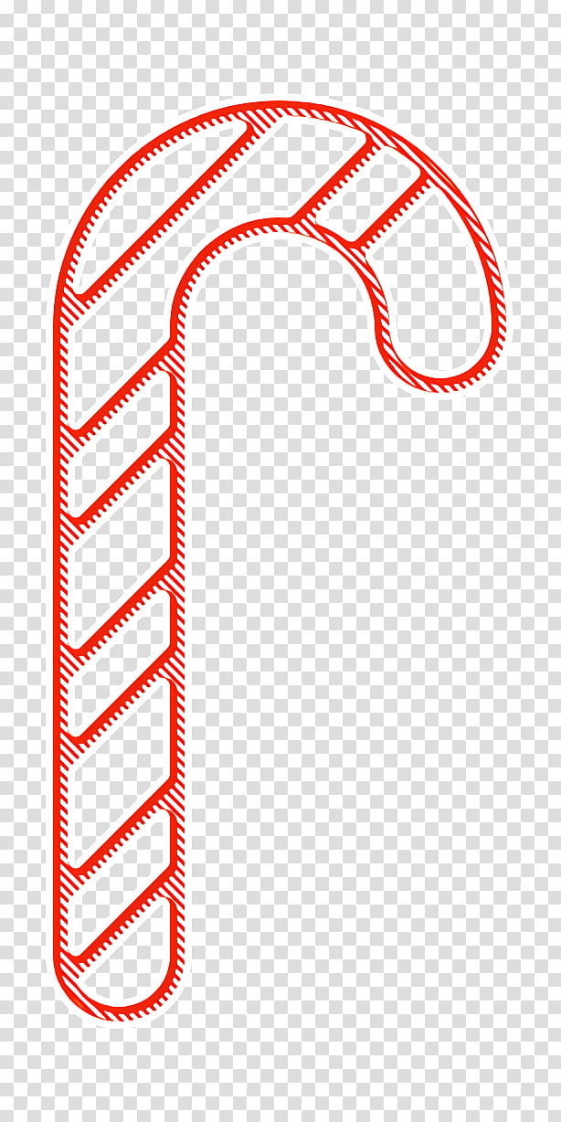 Candy canes icon Food and restaurant icon Candies icon, Line transparent background PNG clipart