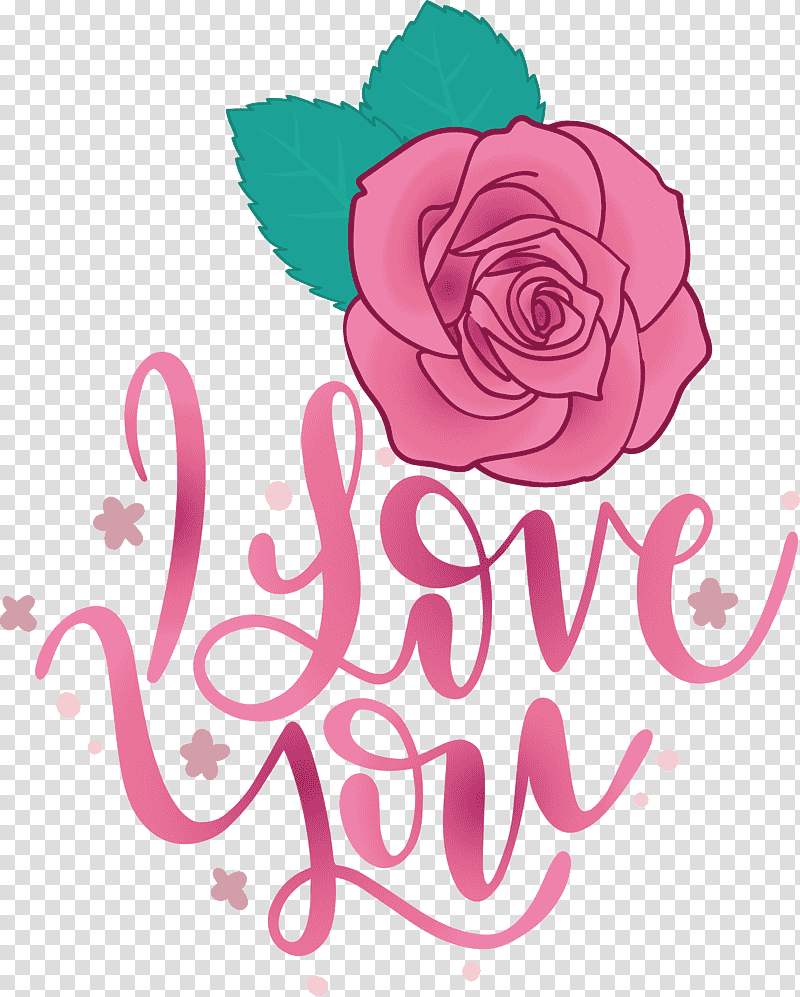I Love You Valentines Day Valentine, Quote, Floral Design, Garden Roses, Cut Flowers, Petal, Rose Family transparent background PNG clipart