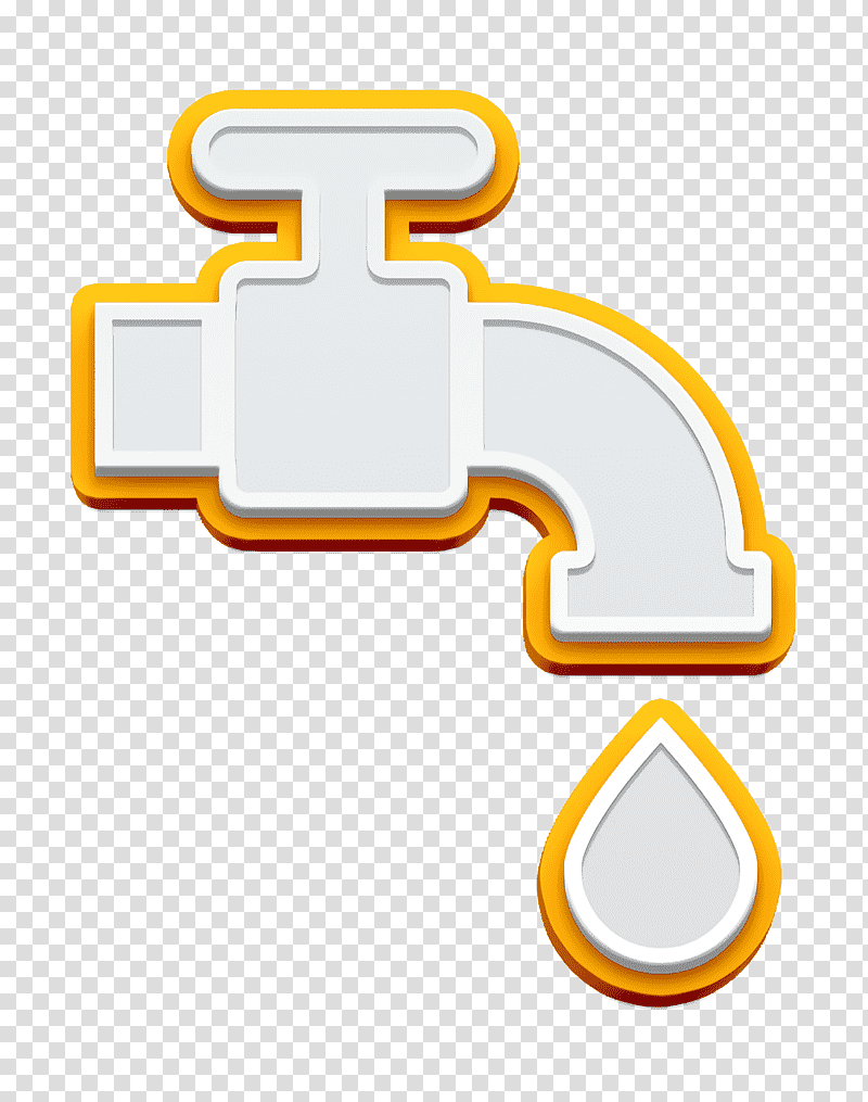 Water icon Plumber icon Tap icon, Logo, Symbol, Yellow, Meter transparent background PNG clipart