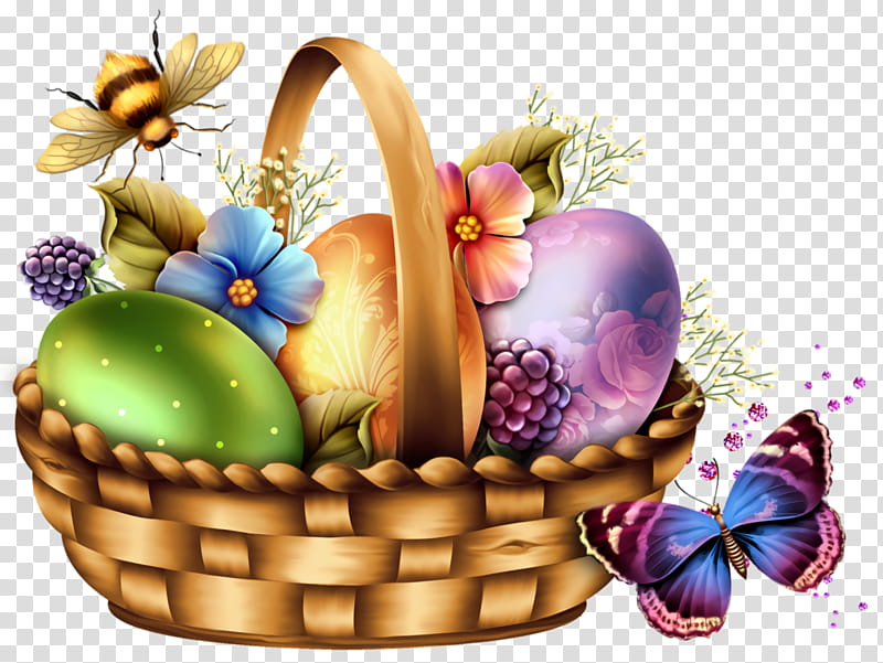 Easter egg, Easter Basket Cartoon, Happy Easter Day, Eggs, Easter
, Gift Basket, Picnic Basket, Hamper transparent background PNG clipart