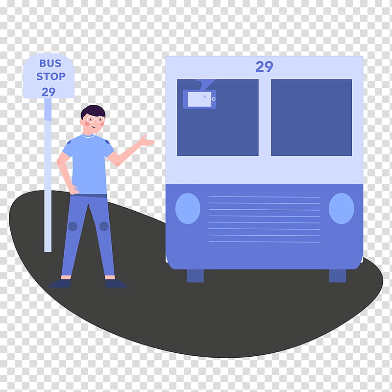 transport bus stop man bus communication logo transparent background PNG clipart