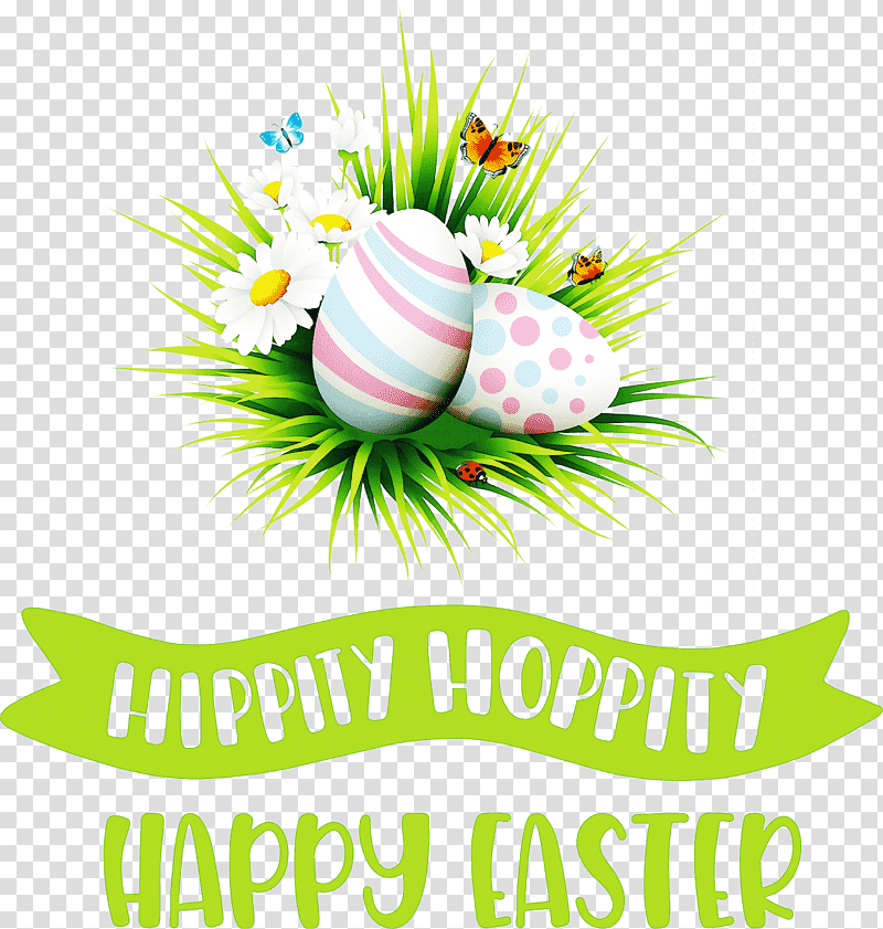 Hippity Hoppity Happy Easter, Easter Bunny, Easter Egg, Easter Basket, Holiday, Jpop, Egg Hunt transparent background PNG clipart
