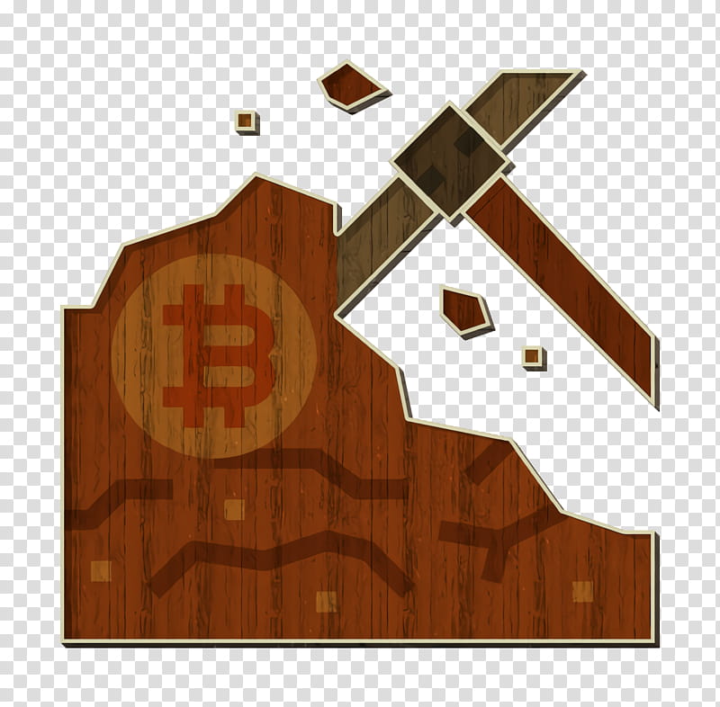 Data mining icon Bitcoin icon Mine icon, Brown, Wood, Symbol, Wood Stain, Plywood, Hardwood, Log Cabin transparent background PNG clipart