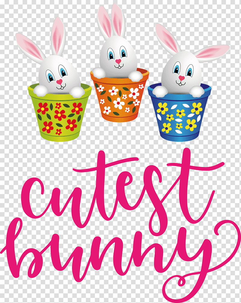 Cutest Bunny Happy Easter Easter Day, Easter Bunny, Meter, Animal Figurine, Science, Biology transparent background PNG clipart