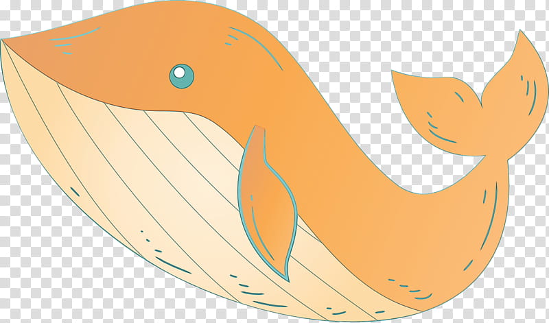 Orange, Watercolor Whale, Paint, Wet Ink transparent background PNG clipart