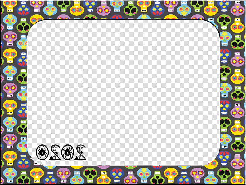 Happy Halloween, Day Of The Dead, Frame, Ghost, Background INFORMATION, Text, Calavera transparent background PNG clipart