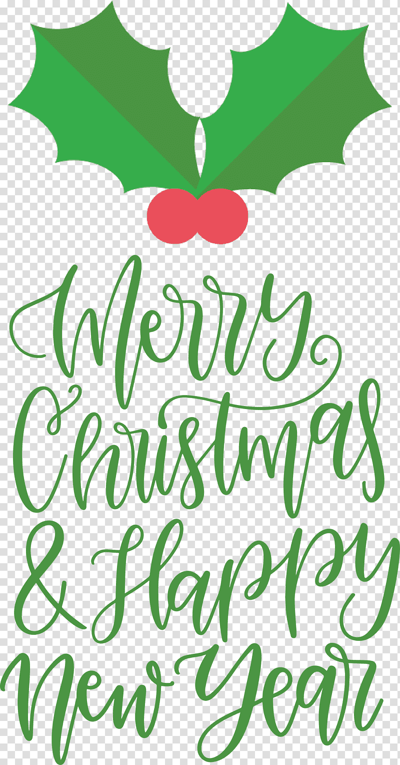 Merry Christmas Happy New Year, Floral Design, Leaf, Green, Meter, Tree, Mtree transparent background PNG clipart