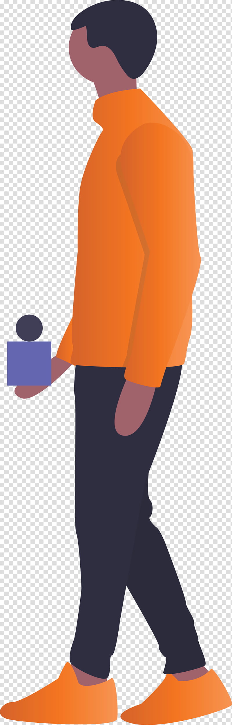 Orange, Cartoon Man, Footwear, Sock transparent background PNG clipart