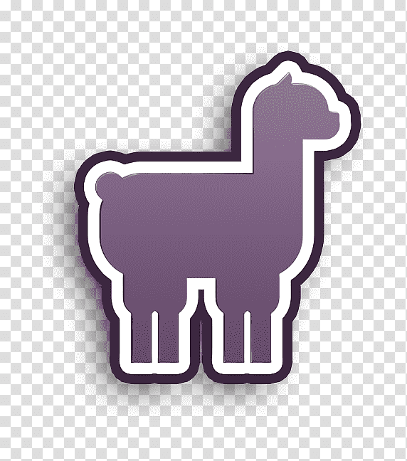 Llama icon Animal icon Animal Icon icon, Logo, Meter, Lavender, Biology, Science transparent background PNG clipart