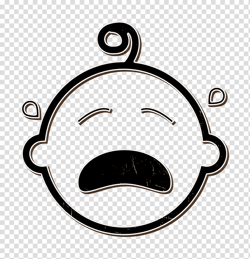 Tear icon people icon IOS7 Set Filled 2 icon, Crying Baby Icon, Line Art, Emoticon, Facial Expression, Cartoon, Halftone transparent background PNG clipart