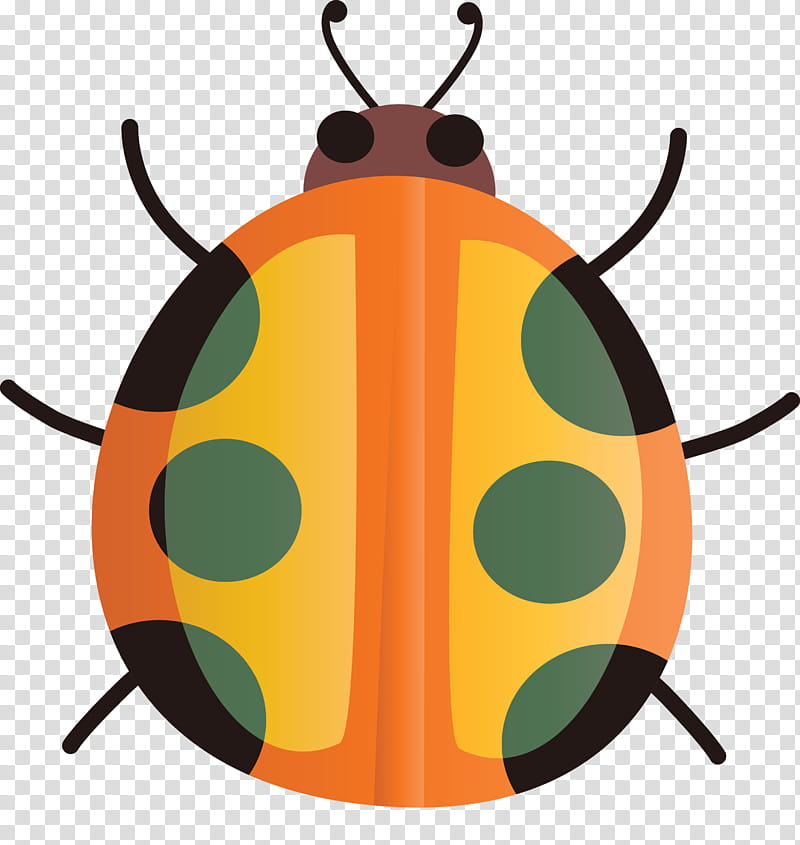 Orange, Watercolor Ladybug, Insect, Jewel Bugs, Pest transparent background PNG clipart
