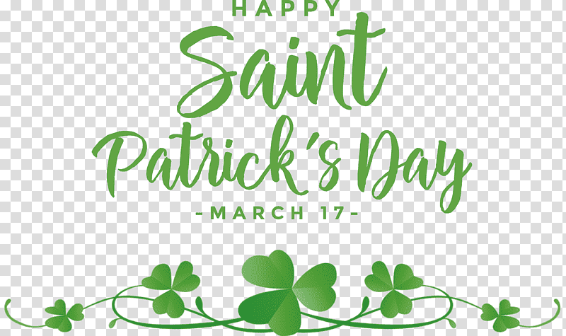 St Patricks Day Saint Patrick Happy Patricks Day, Plant Stem, Leaf, Meter, Logo, Flower, Tree transparent background PNG clipart