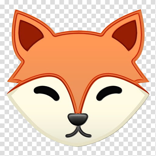 Emoji Face, Fox, Logo, Cartoon, Head, Nose, Snout, Orange transparent background PNG clipart