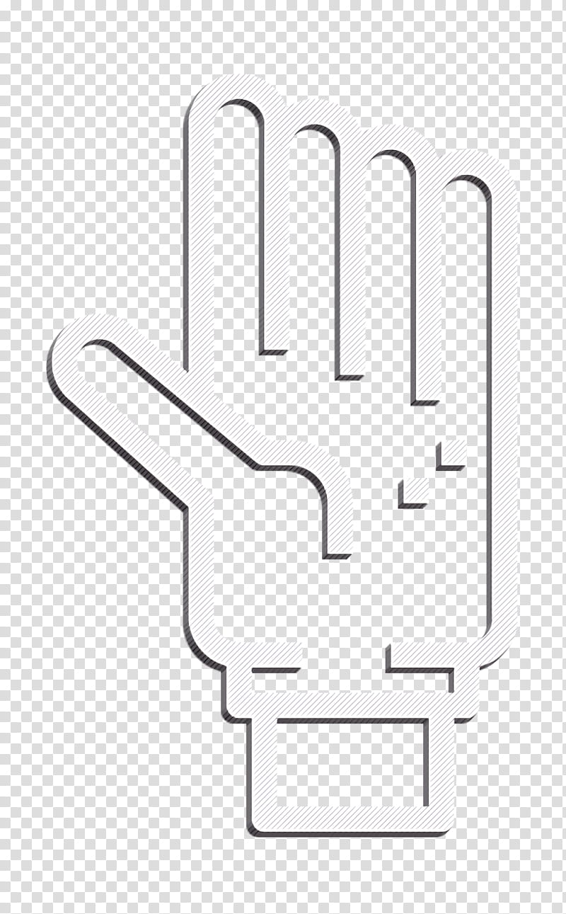 Glove icon Tattoo icon, Text, Logo, Hand, Line, Finger, Technology, Symbol transparent background PNG clipart