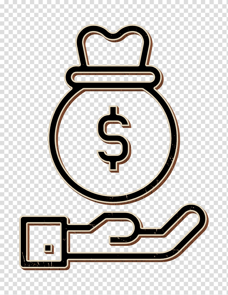 Business icon Money bag icon Money icon, Service, Customer, Printer, Accounting, Marketing, Management transparent background PNG clipart