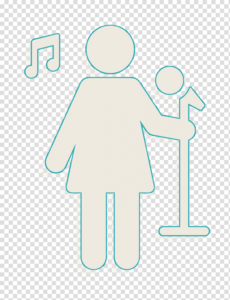 music icon Professions icon Singer icon, Logo, Symbol, Meter, Microsoft Azure transparent background PNG clipart