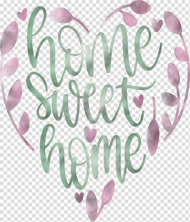 Family Day Home Sweet Home Heart, Text, Pink, Love, Valentines Day transparent background PNG clipart