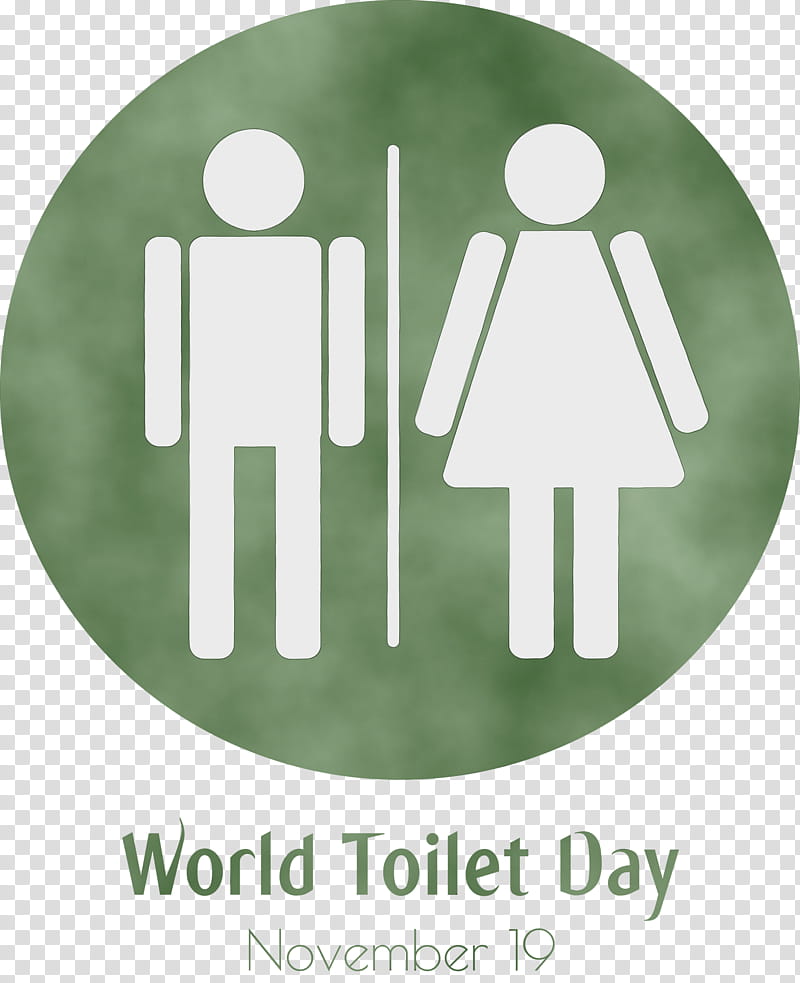 pictogram icon toilet public toilet gender symbol, World Toilet Day, Watercolor, Paint, Wet Ink transparent background PNG clipart