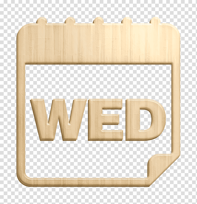 Wednesday icon interface icon Calendar Icons icon, M083vt, Wood, Line, Meter, Material, Mathematics transparent background PNG clipart