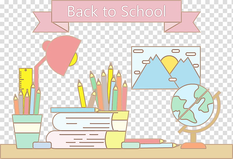 creativity space cartoon industrial design, Welcome Back To School, Watercolor, Paint, Wet Ink, , Creative Work transparent background PNG clipart