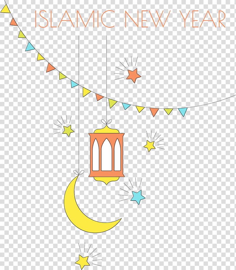 Islamic New Year, Arabic New Year, Hijri New Year, Muslims, Watercolor, Paint, Wet Ink, Eid Aladha transparent background PNG clipart