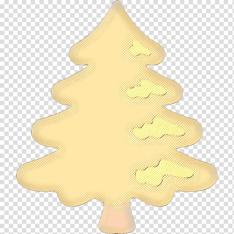 pop art retro vintage, Christmas Tree, Christmas Day, Christmas Ornament, Yellow, Christmas Decoration, Conifer transparent background PNG clipart