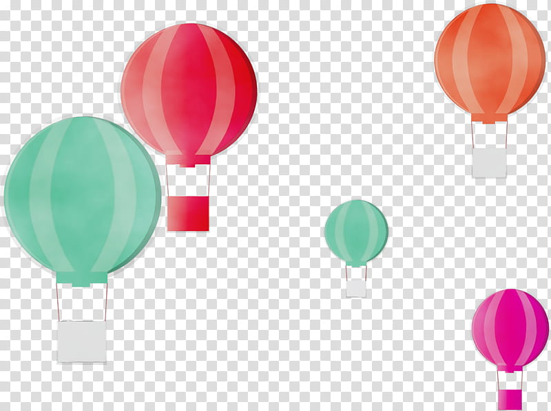 Hot air balloon, Floating, Watercolor, Paint, Wet Ink, Magenta, Party Supply, Vehicle transparent background PNG clipart