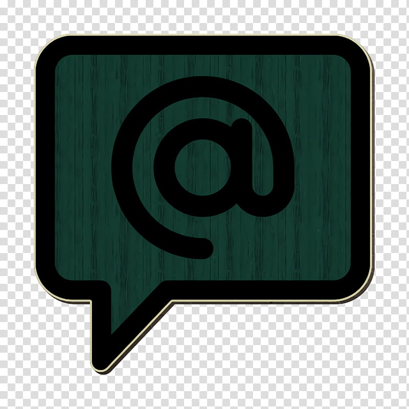 Arroba icon Email icon Message icon, Logo, Green, Meter transparent background PNG clipart