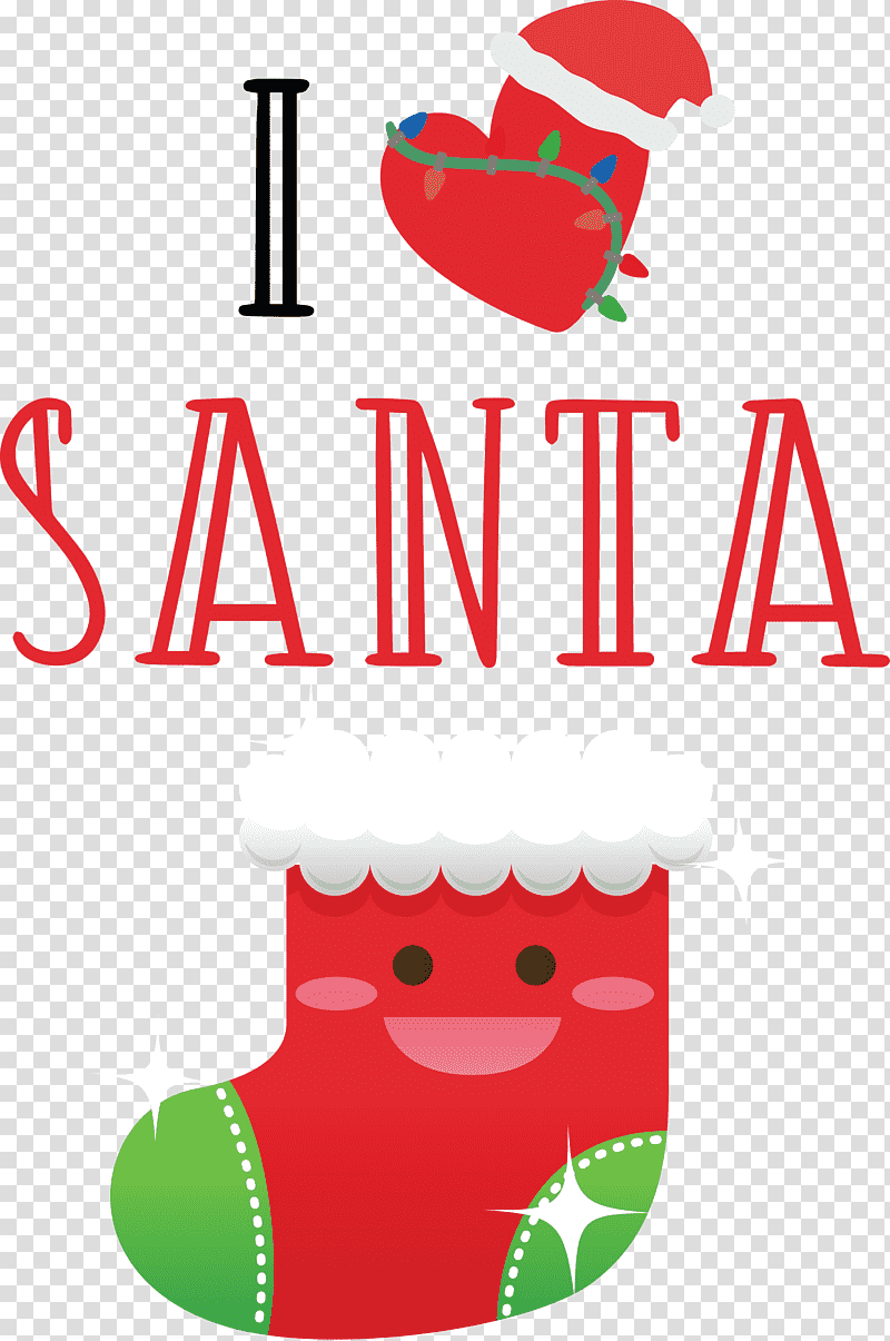 I Love Santa Santa Christmas, Christmas , Christmas Day, Line Art, Cartoon, Christmas Music, Fine Arts transparent background PNG clipart