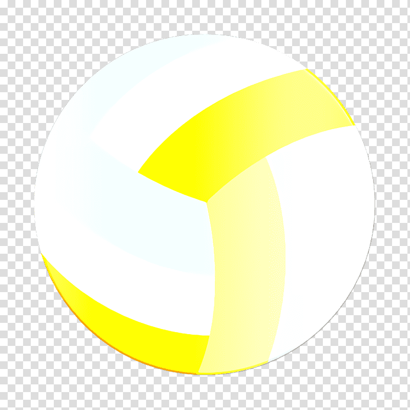 Summer holidays icon Ball icon Volleyball icon, Crescent, Meter, Yellow, Atmosphere transparent background PNG clipart