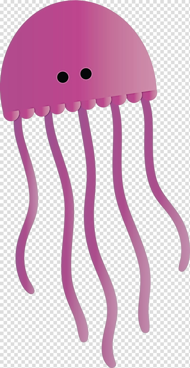 pink jellyfish violet purple material property, Cnidaria transparent background PNG clipart