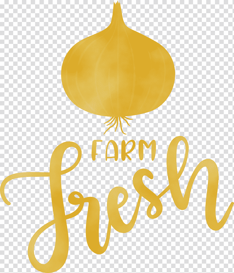 logo font yellow meter fruit, Farm Fresh, Watercolor, Paint, Wet Ink transparent background PNG clipart