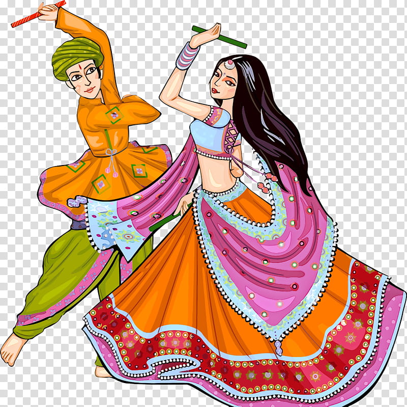 lohri dance, Folk Dance, Orange, Costume Design, Performing Arts, Event, Dancer, BELLY DANCE transparent background PNG clipart
