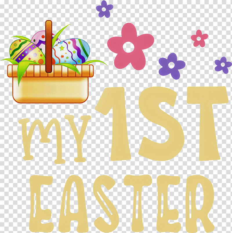 My 1st Easter easter baskets easter day, Easter Egg, Easter Bunny, Christmas Day, Sticker, Mardi Gras, Water transparent background PNG clipart