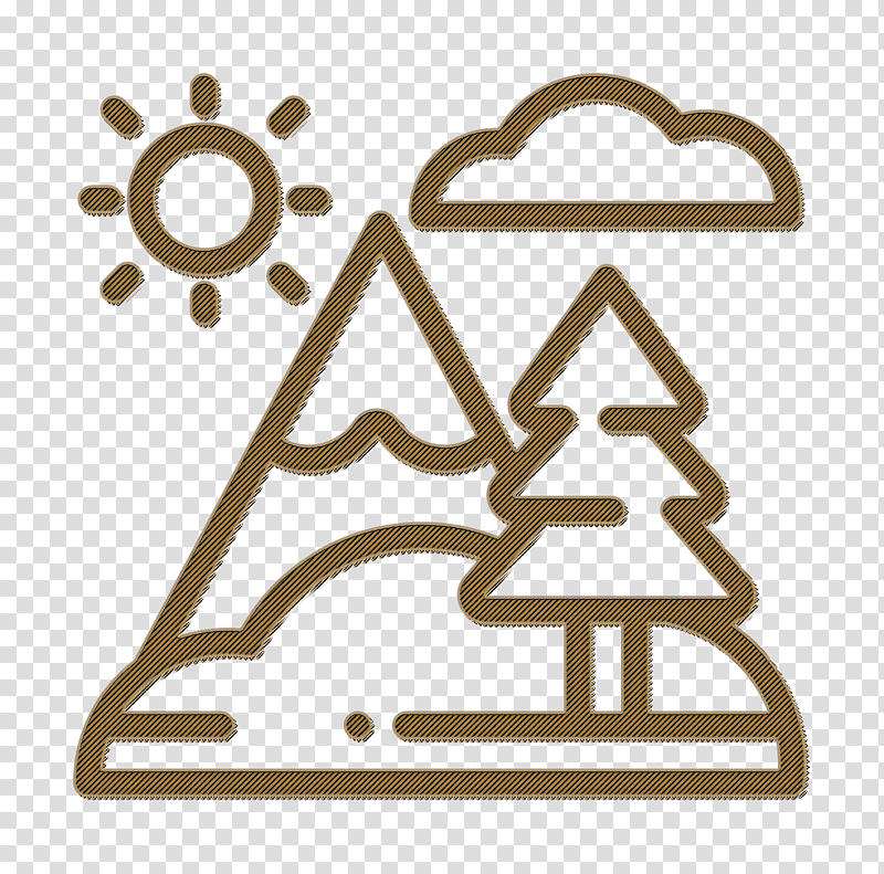 Mountains icon In the Village icon Mountain icon, Icon Design, Data transparent background PNG clipart