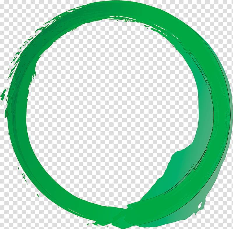 green circle, BRUSH FRAME, Watercolor Frame transparent background PNG clipart