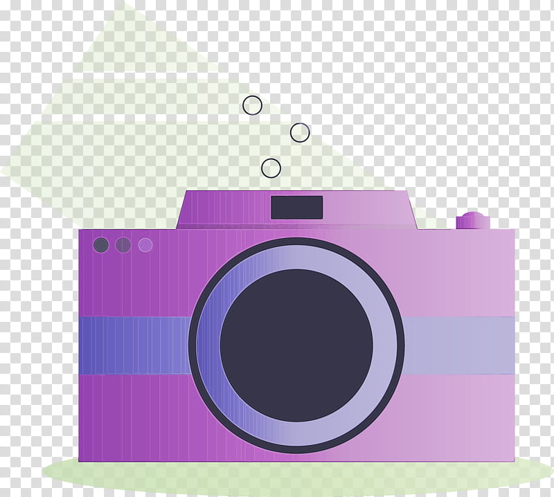 pink purple cameras & optics violet camera, Watercolor, Paint, Wet Ink, Cameras Optics, Circle, Digital Camera, Instant Camera transparent background PNG clipart