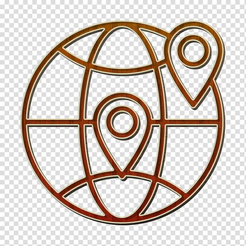 Earth icon Navigation and Maps icon, Circle, Symbol, Metal transparent background PNG clipart